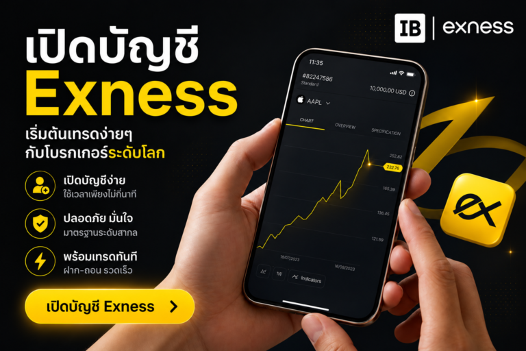 สมัคร Exness 2026 เปิดบัญชี + ยืนยันตัวตน ครบจบในที่เดียว