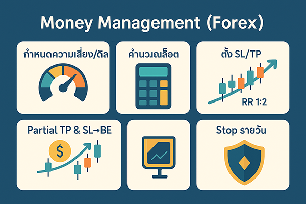 Money Management สำหรับ Forex: สูตรคำนวณ Lot + ตัวอย่างใช้งานจริง